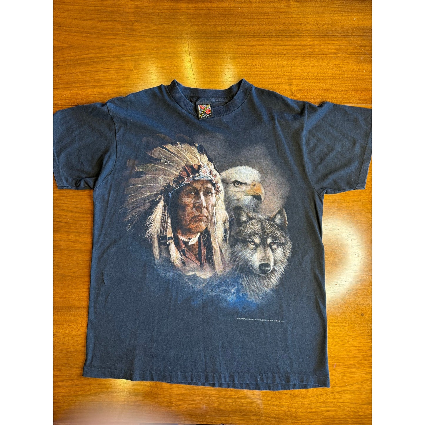 Native American Nature 3D Emblem shirt Large (1993)