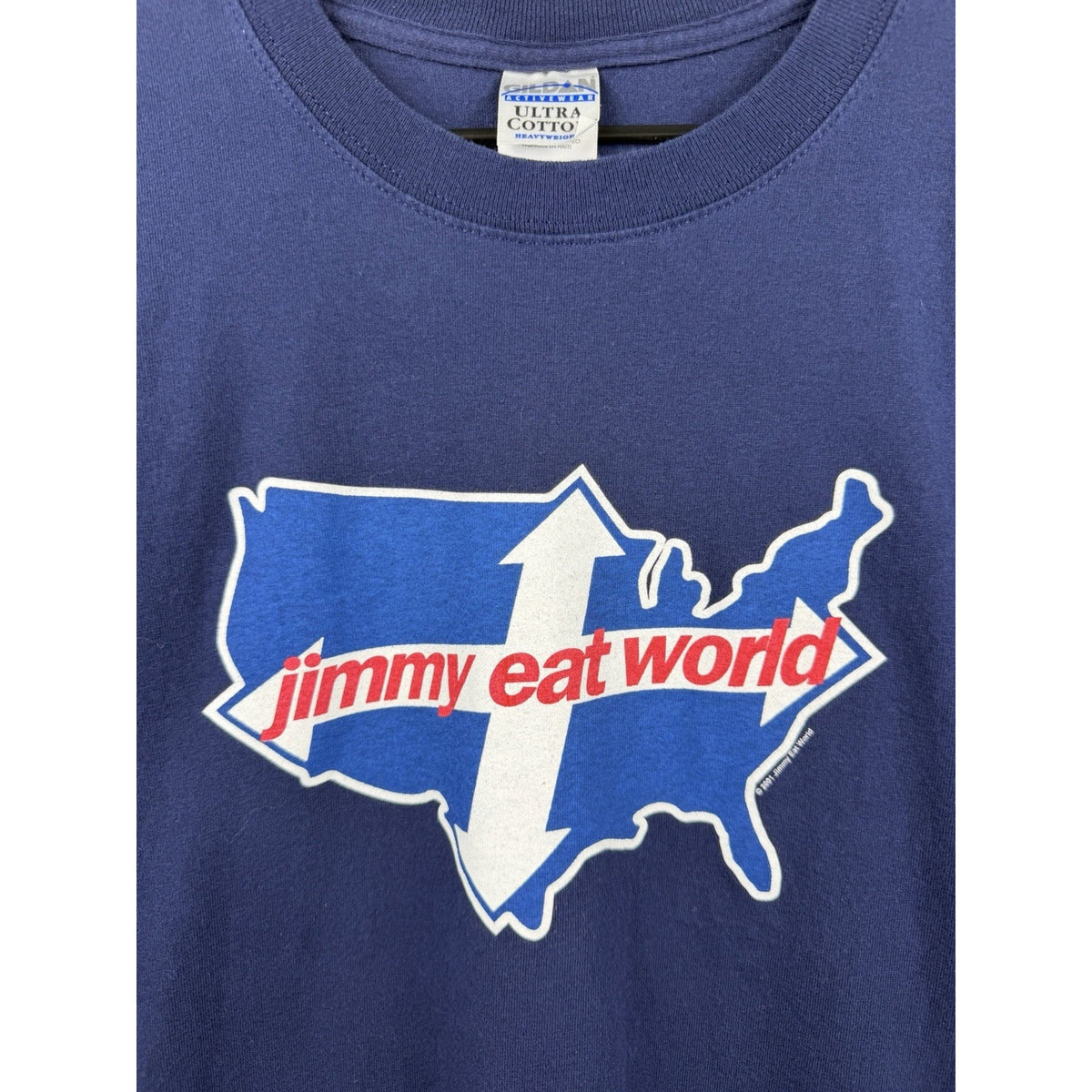 Vintage 2001 Jimmy Eat World Bleed American album promo tee, XL