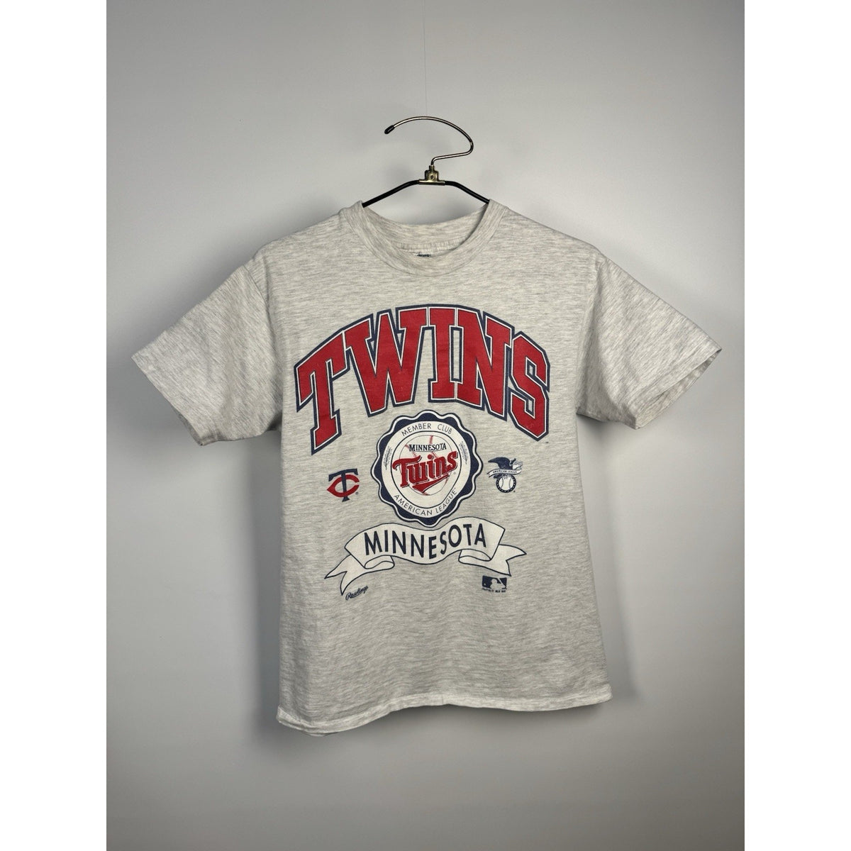 Vintage 1991 Minnesota Twins tee, single stitch, Hanes, L