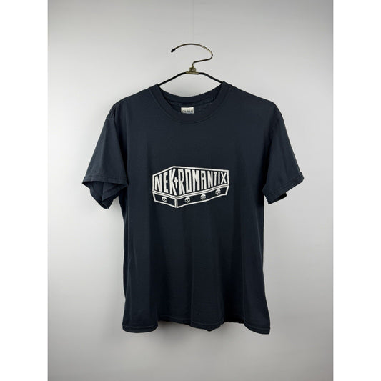 Vintage 2005 Nekromantix Coffin Shirt Psychobilly Punk Rockabilly M 21.5x26