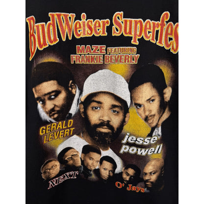 Vintage 1999 Budweiser Superfest Shirt Rap Tee Maze Next O’Jays Levert XL 24x30