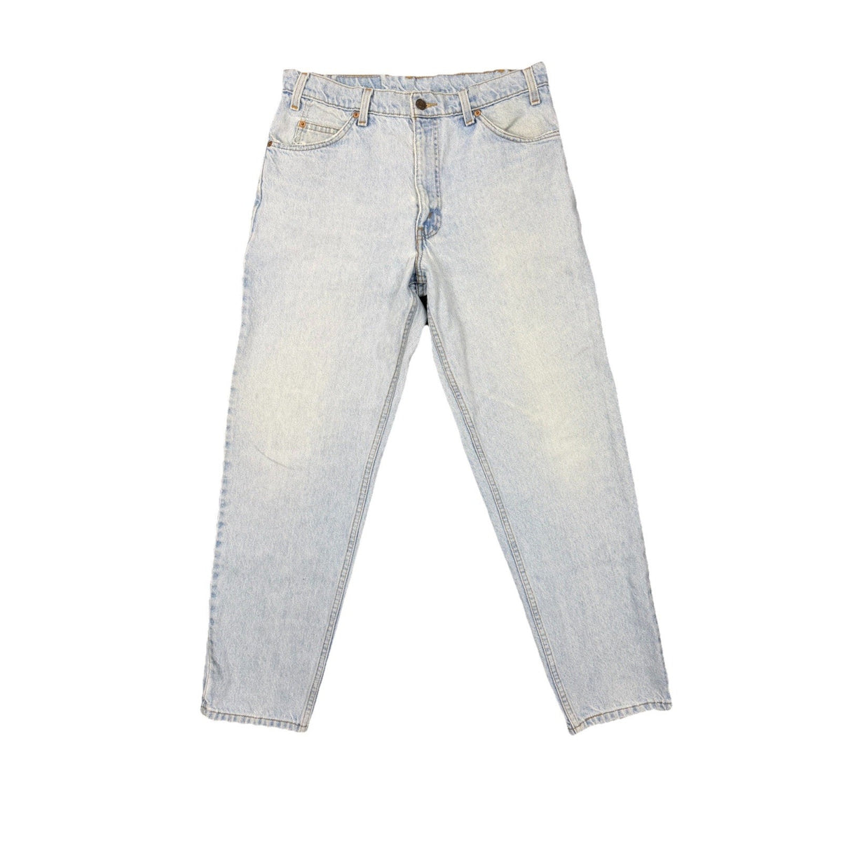 Vintage 90s Levi's 550 Orange Tab tapered jeans, light wash, 34x30