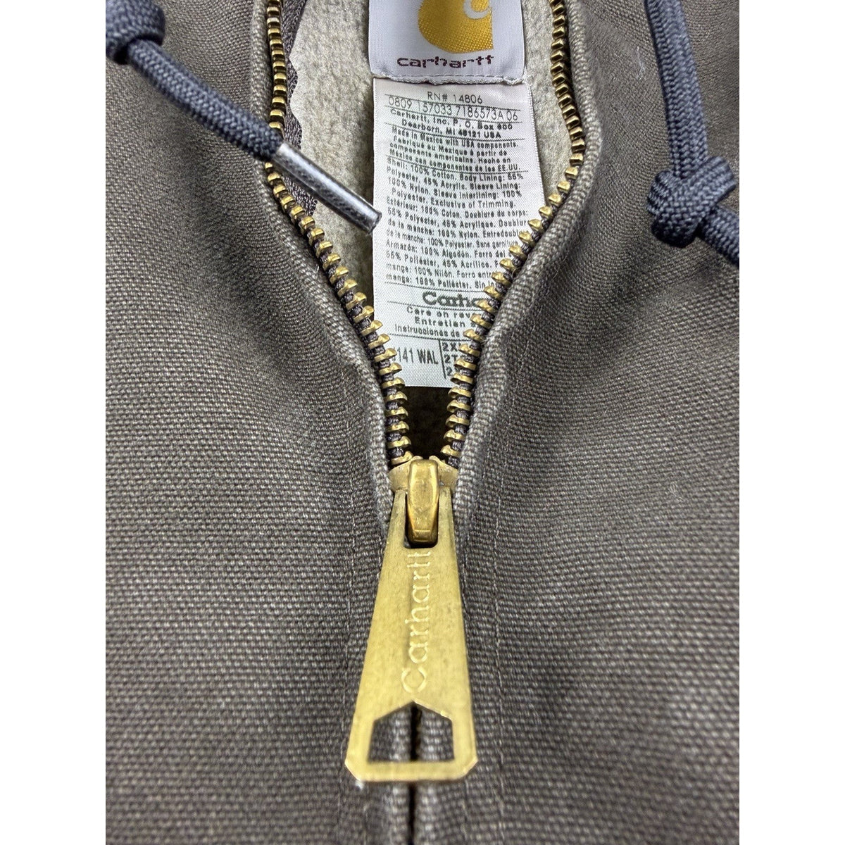 Deadstock 2009 Carhartt J141 WAL Sherpa Lined Sierra Detroit Jacket XXL 29x27