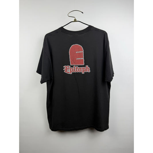 Vintage 2002 NOFX Ribbed Double Sided Shirt Punk Rock Epitaph Records XL 24.5x29
