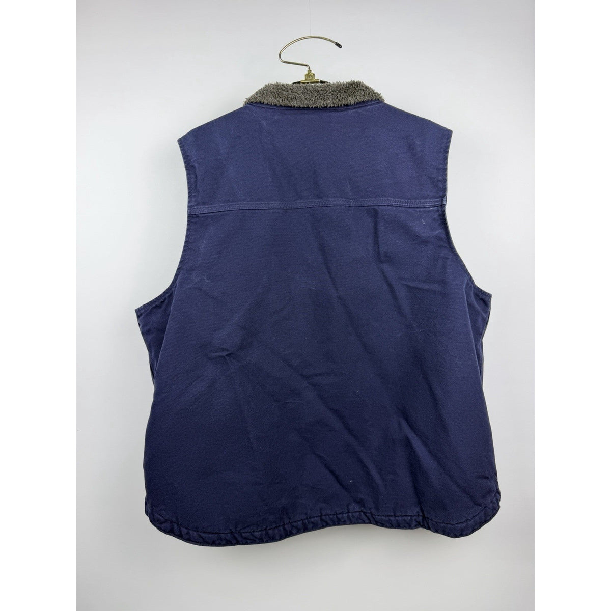 Carhartt Full Zip Sherpa-Lined Blue OV4277-M Relaxed Cotton Vest XXL 27x28