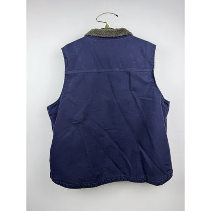 Carhartt Full Zip Sherpa-Lined Blue OV4277-M Relaxed Cotton Vest XXL 27x28