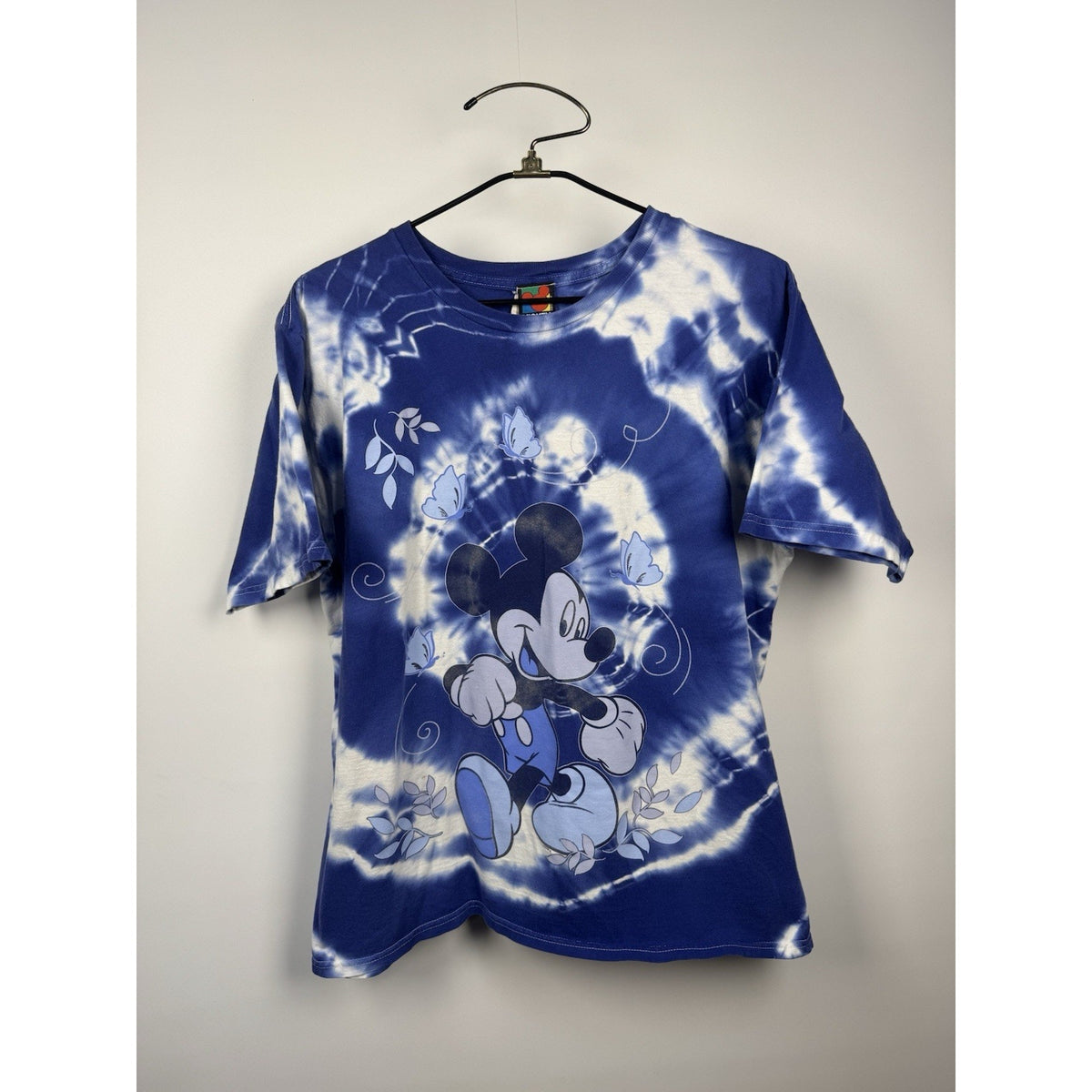 Vintage 90s Mickey Unlimited tie dye Mickey Mouse tee, made in USA, XL