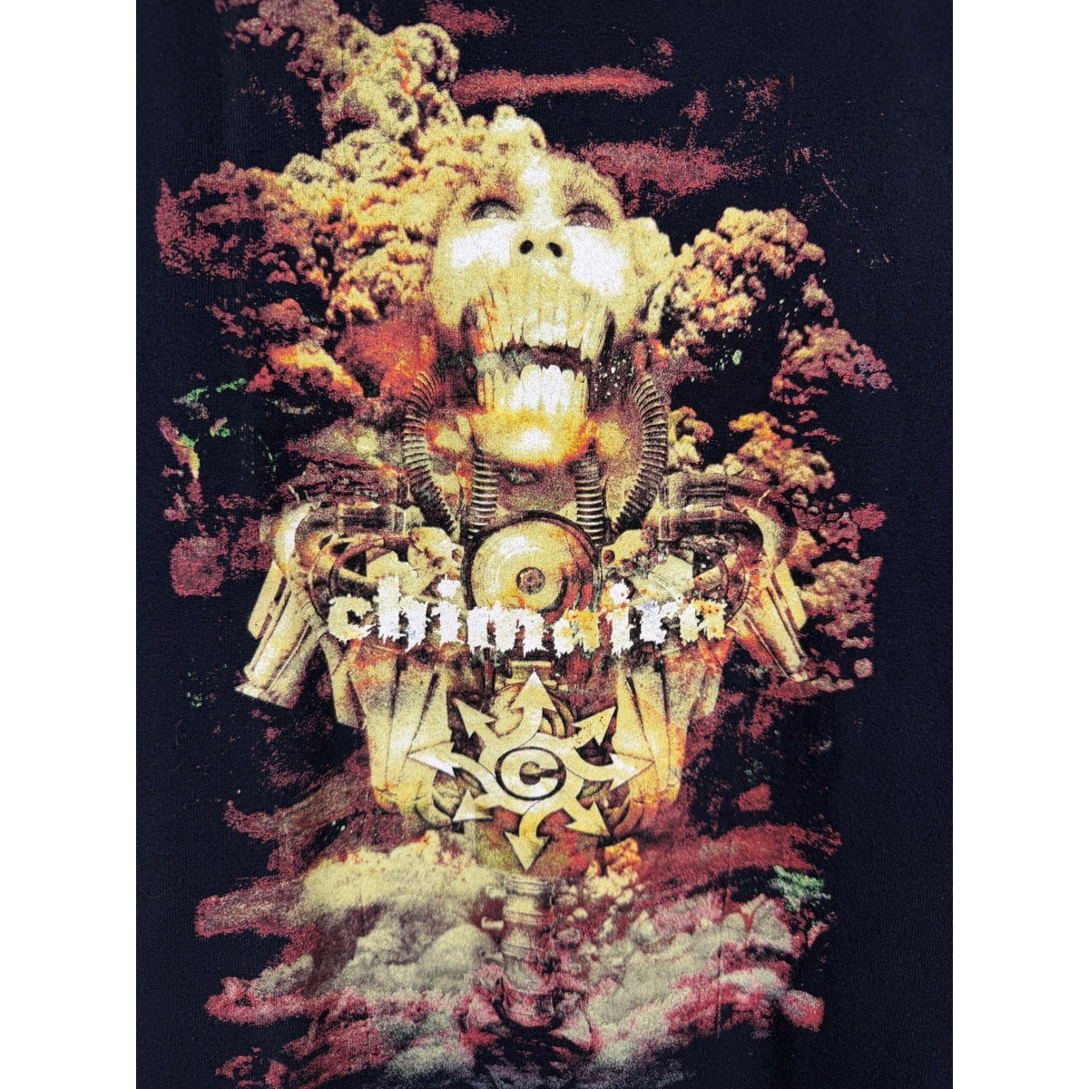 Vintage 2006 Chimaira Death Blast Two Sided Ohio Metal Anvil Blue Bar XL 23x30