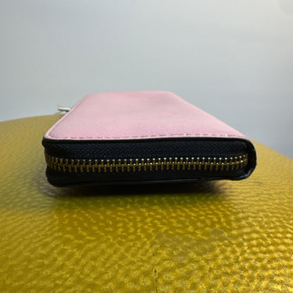 Marc Jacobs Black Pink Green Zip-around Snapshot Long Wallet - Good Used Bright