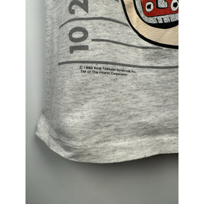 Vintage 1993 Popeye touchdown football tee, single stitch, USA, L