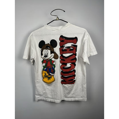 Vintage 90s hip hop Mickey Mouse Jerry Leigh double sided tee, L