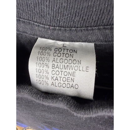 Vintage 90s American Cycle Label rat biker Euro tee, boxy, L