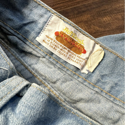 Hot Dogs denim bell bottoms 26x25 (1970s)