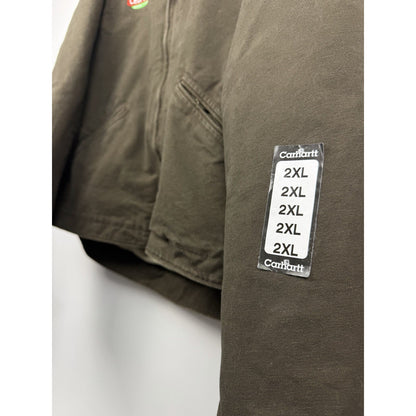 Deadstock 2009 Carhartt J141 WAL Sherpa Lined Sierra Detroit Jacket XXL 29x27