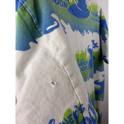 Vintage 90s Disney Typhoon Lagoon all over print tee, Mickey Inc., XL