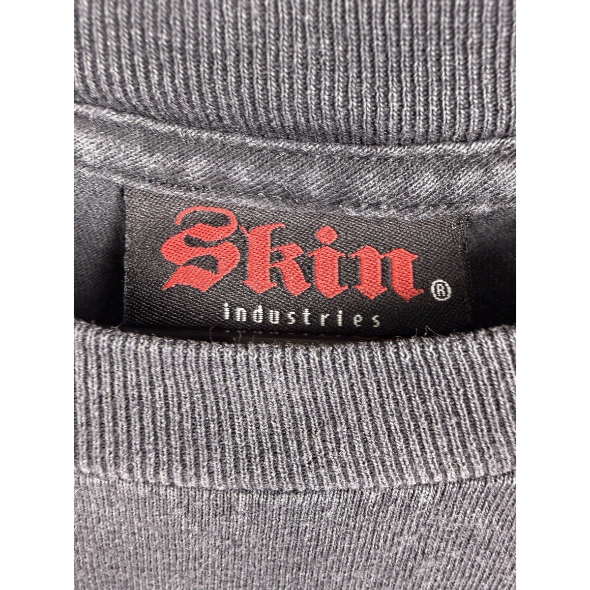 Vintage 2000s Skin Industries distressed tee, XL