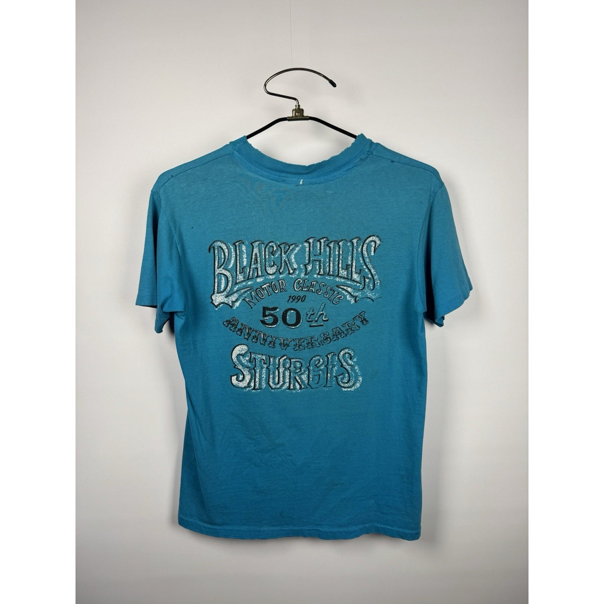 Vintage 1991 Harley Davidson Sturgis Rally 50th Anniversary Black Hills Medium