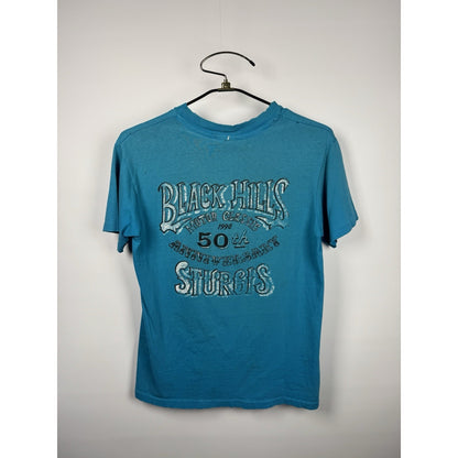 Vintage 1991 Harley Davidson Sturgis Rally 50th Anniversary Black Hills Medium