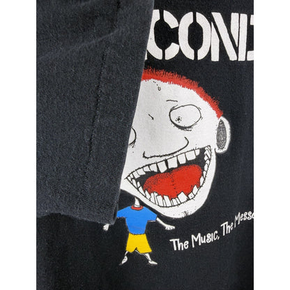 Vintage 1996 7 Seconds The Music, The Message teeth tee, XL