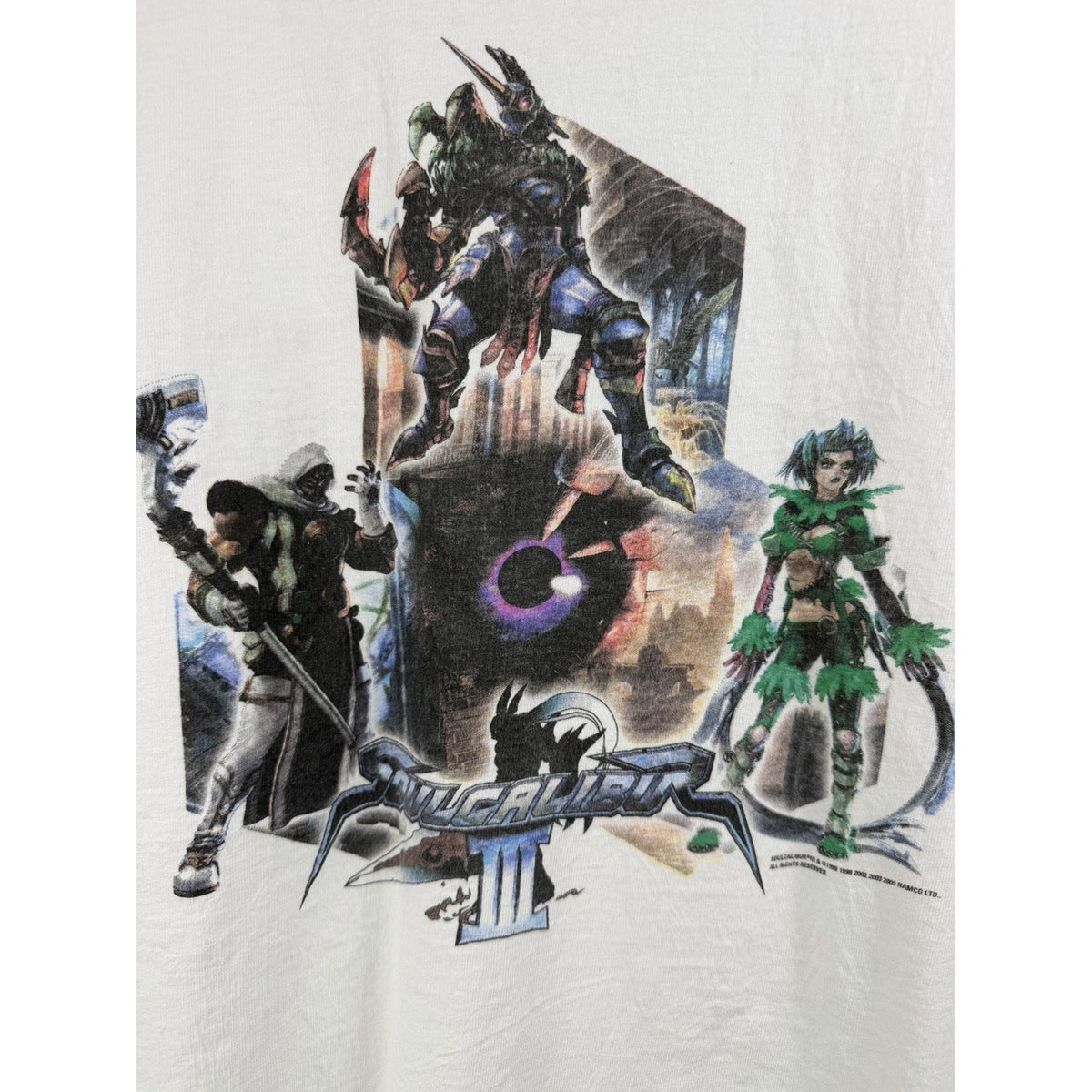 Vintage 2005 Namco Soul Calibur III promo tee, double sided, XL