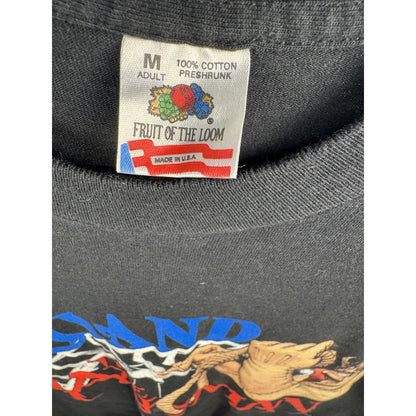 Vintage 90s Opryland Hangman roller coaster tee, single stitch, M