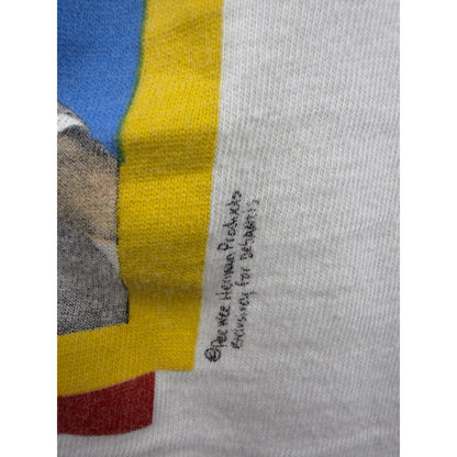 Vintage 80s Pee-wee Herman tee, Stanley DeSantis, cloud and sky, XL