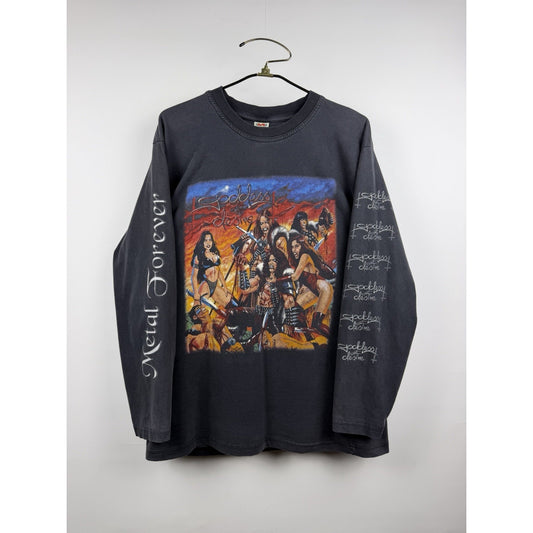 Vintage 1998 Goddess Of Desire Rare Dutch Heavy Metal Band Long Sleeve XL 23x30