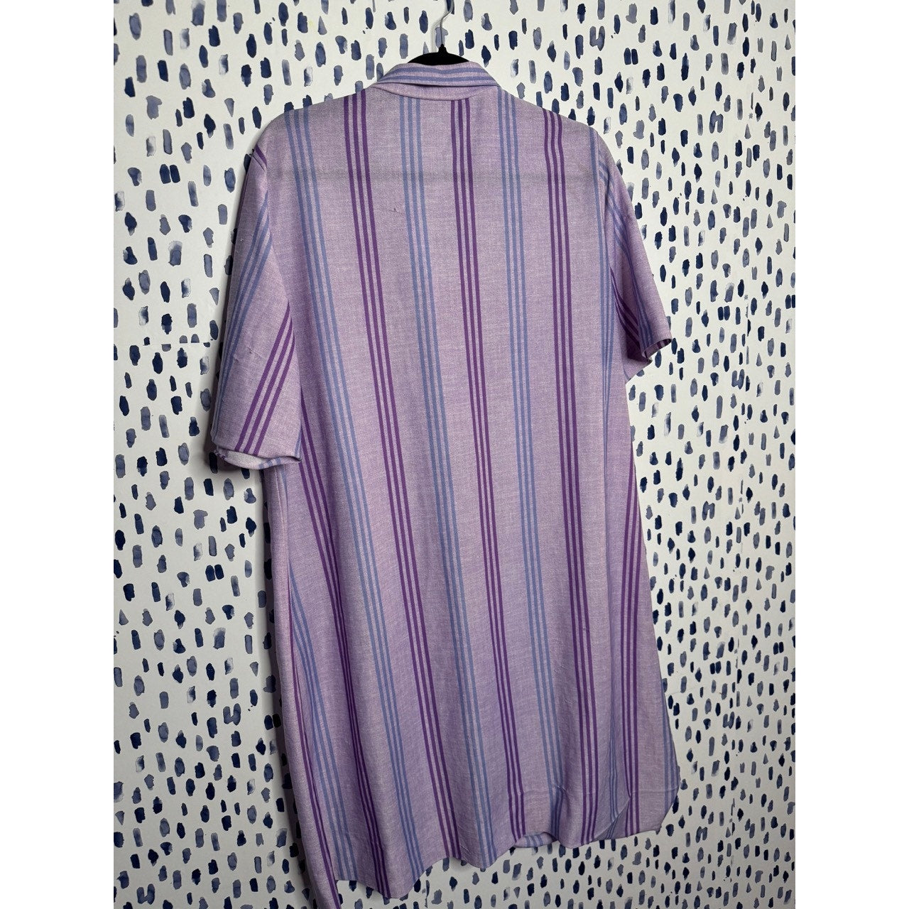 Violet dreams, striped housedress (1960s)