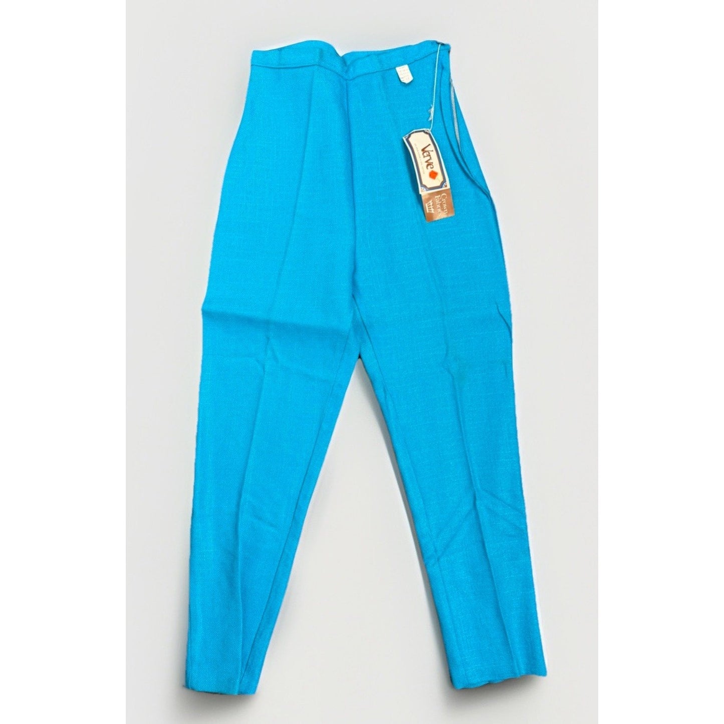1960s Turquoise Knit Cigarette Pants - XS