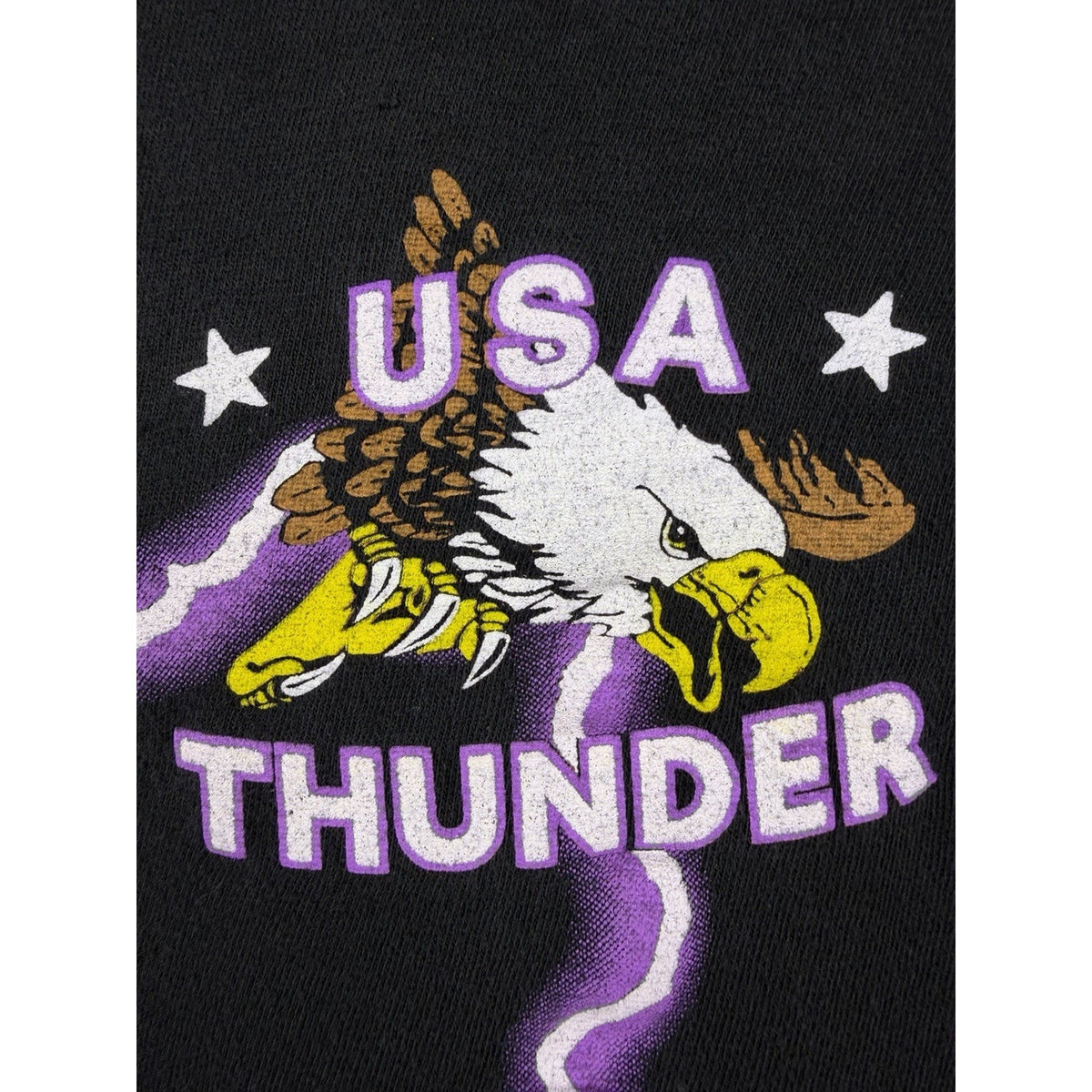 Vintage 90’s American Thunder Forever Free Snake Skull Lightning Shirt XL 25x26