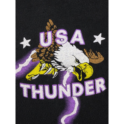 Vintage 90’s American Thunder Forever Free Snake Skull Lightning Shirt XL 25x26