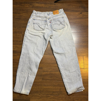 Vintage Levi's 560 comfort fit tapered jeans, cut hems, 36x32