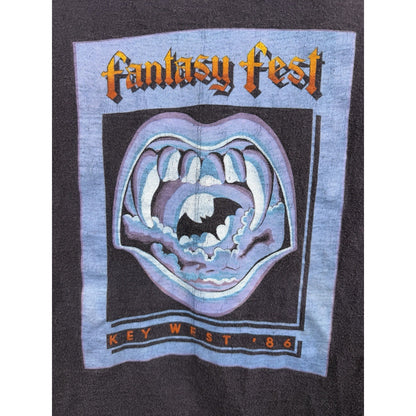 Vintage 1986 Fantasy Fest Key West Rare Shirt Royal First Class Medium 18x25