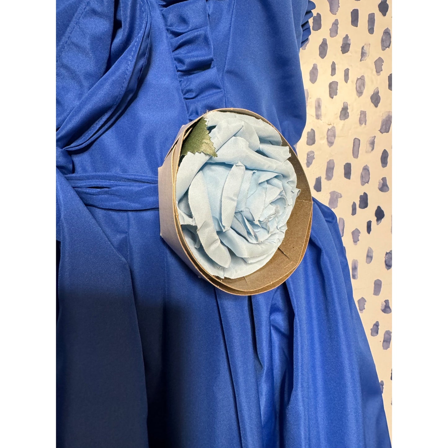 Suzy Q royal blue formal dress (1970s)