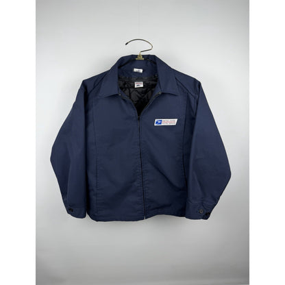 Vintage 80s USPS bomber jacket with zip-out liner, UFCW union made, XL