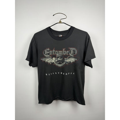 Vintage 1994 Entombed Misantropic Tour Canada Shirt Chopped Thrashed L 22x26