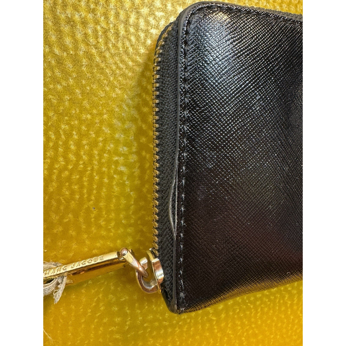 Marc Jacobs Black Pink Green Zip-around Snapshot Long Wallet - Good Used Bright