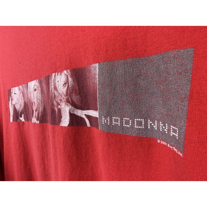 Vintage 2001 Madonna Drowned World tour tee, two sided, distressed, XL