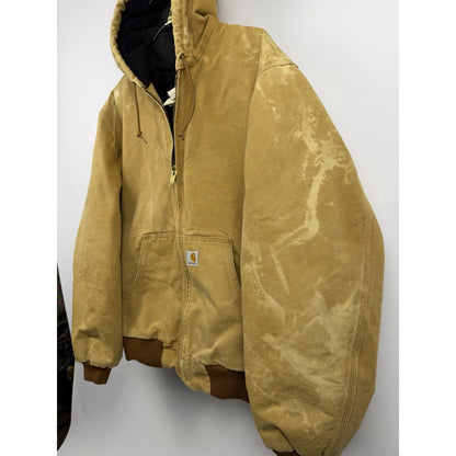 Vintage 2008 Carhartt J140 BRN Tall Jacket Distressed Showroom Piece Large 25x28