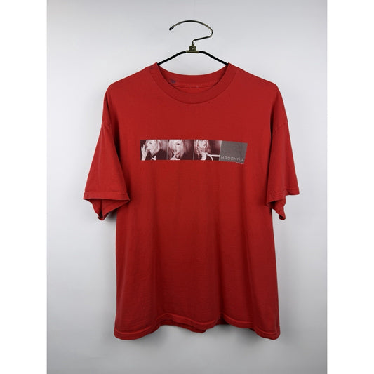 Vintage 2001 Distressed Madonna Drowned World Tour Tee Double Sided XL 23x28