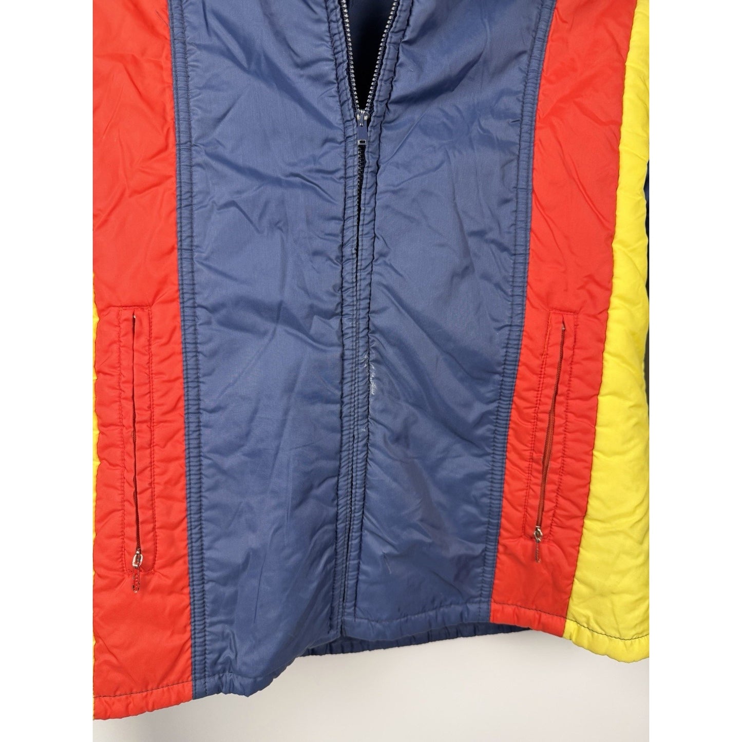 Vintage 1970s Fitted Puffer Ski Jacket Women’s Small / Medium Retro Disco