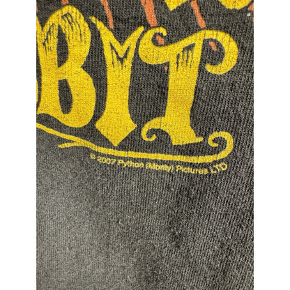 Vintage 2007 Monty Python Holy Grail Killer Rabbit Movie Promo Tee Black Mens L