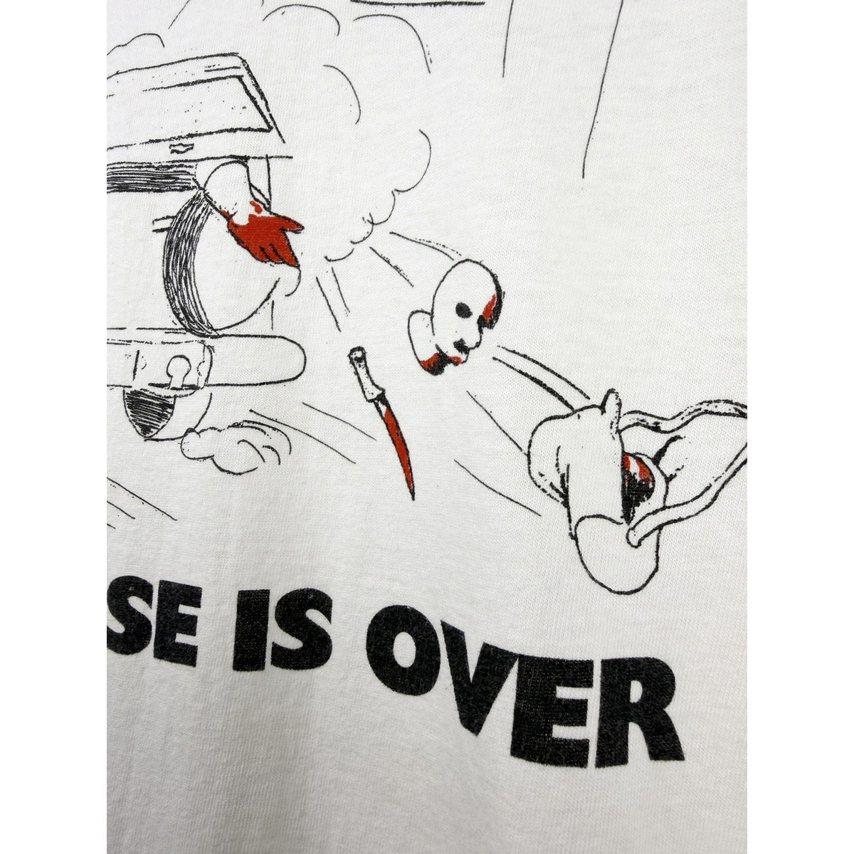Vintage 90s OJ Simpson The Chase Is Over tee, single stitch, XL