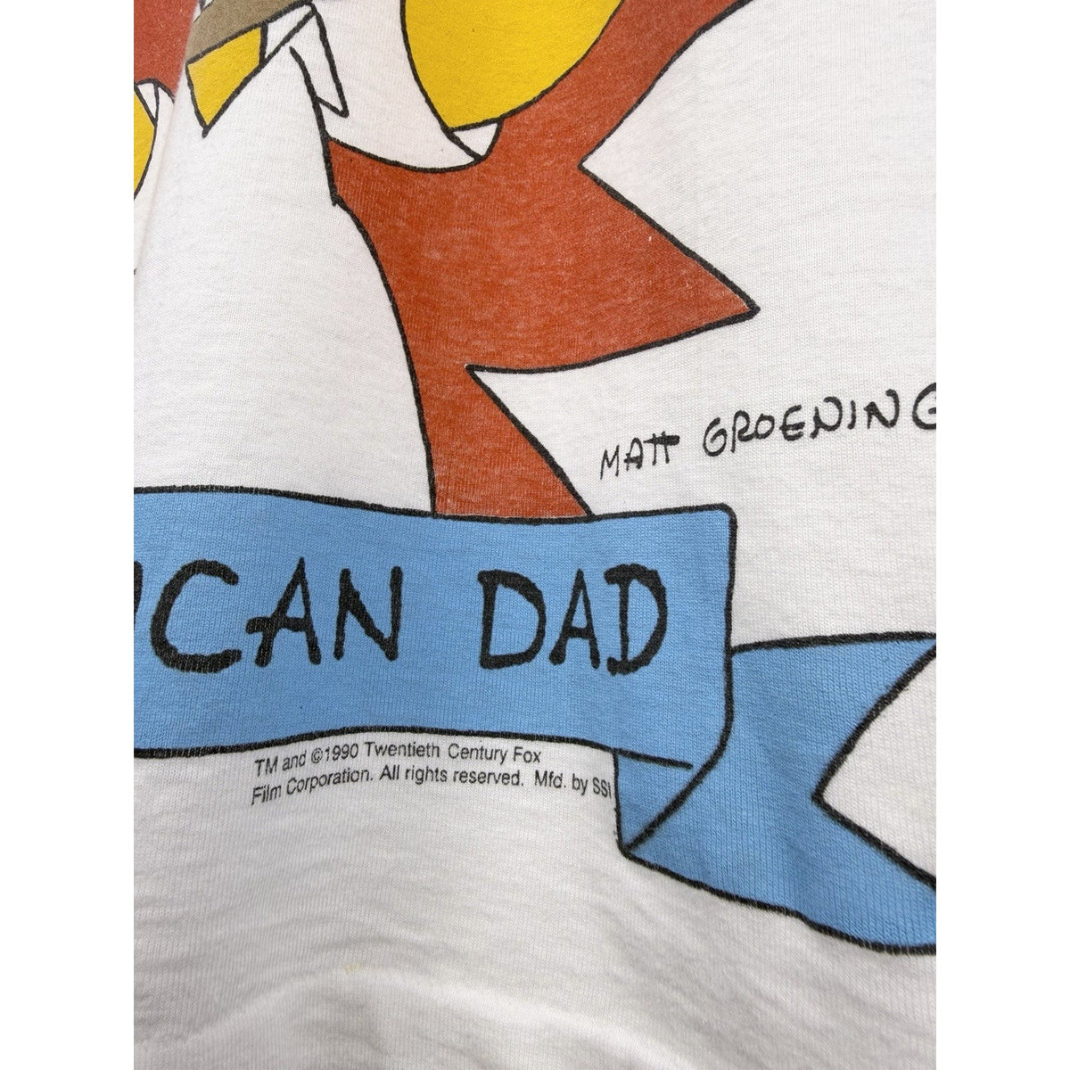Homer Simpson All American Dad Why You Little —! shirt, 1990, Large