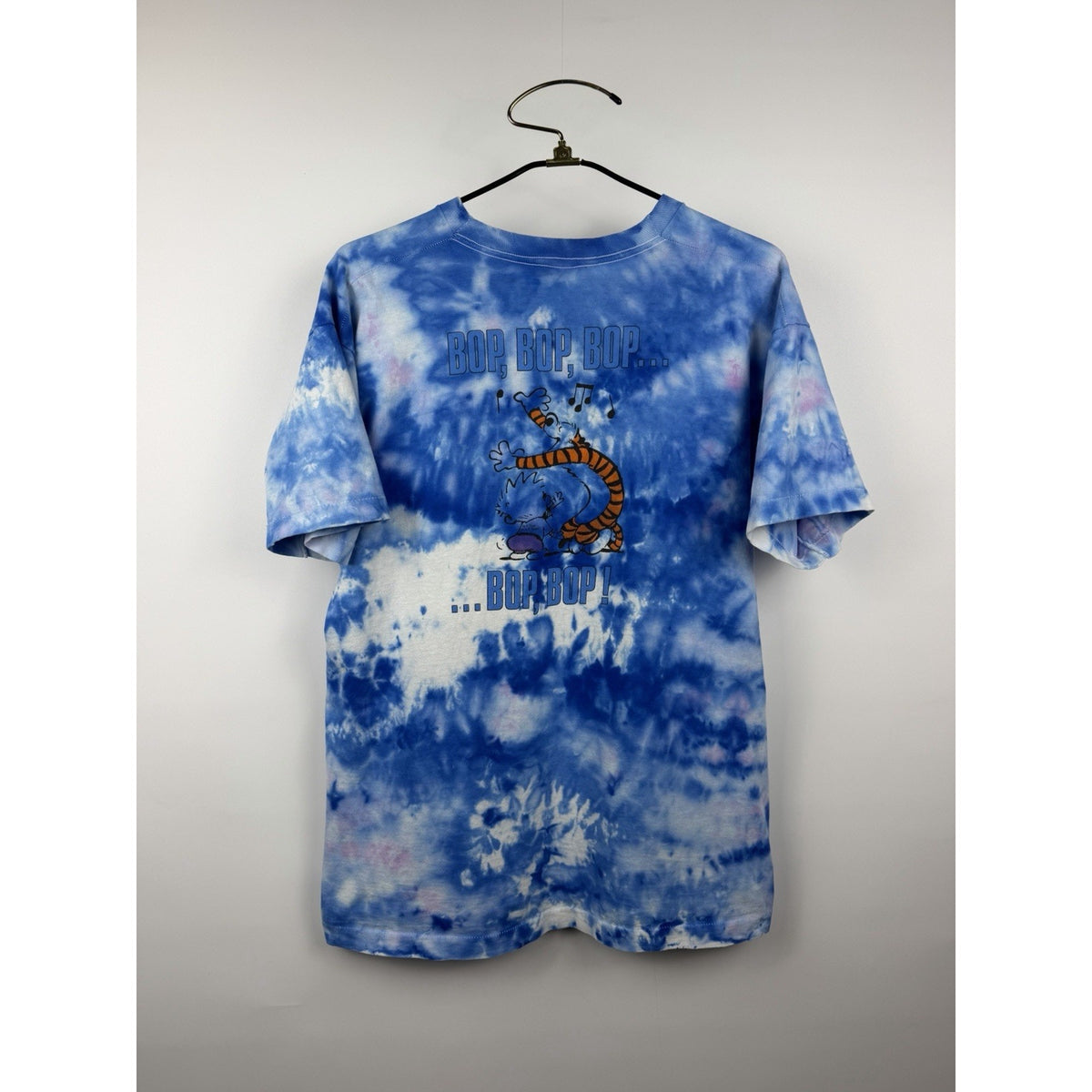 Vintage 90’s Grateful Dead Calvin and Hobbes Not Fade Away Tie Dye Tee XL 24x29