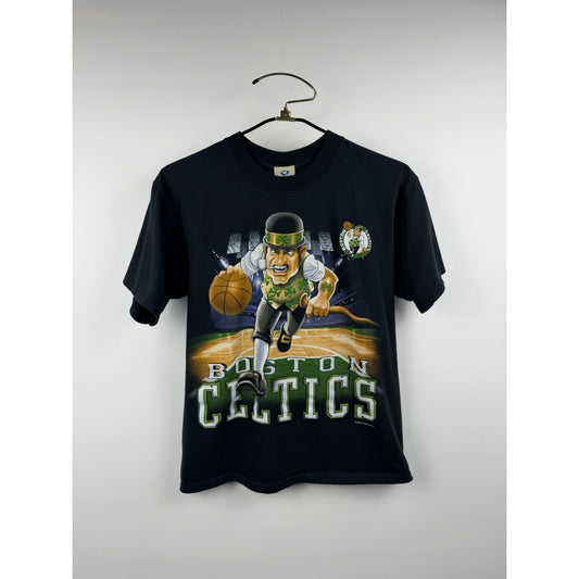 Vintage 2002 Liquid Blue Boston Celtics Lucky The Leprechaun Cartoon Tee M 20x25