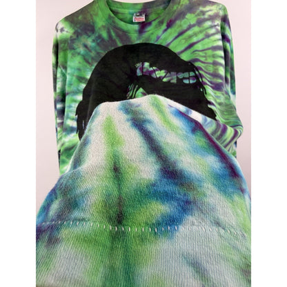Vintage 90s The Doors Jim Morrison tie dye long sleeve, XL