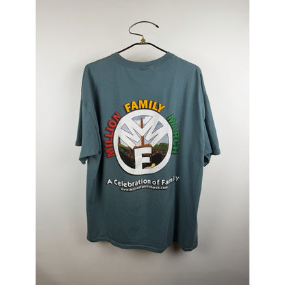 Vintage 2000 Million Family March Washington DC double sided tee, XXL