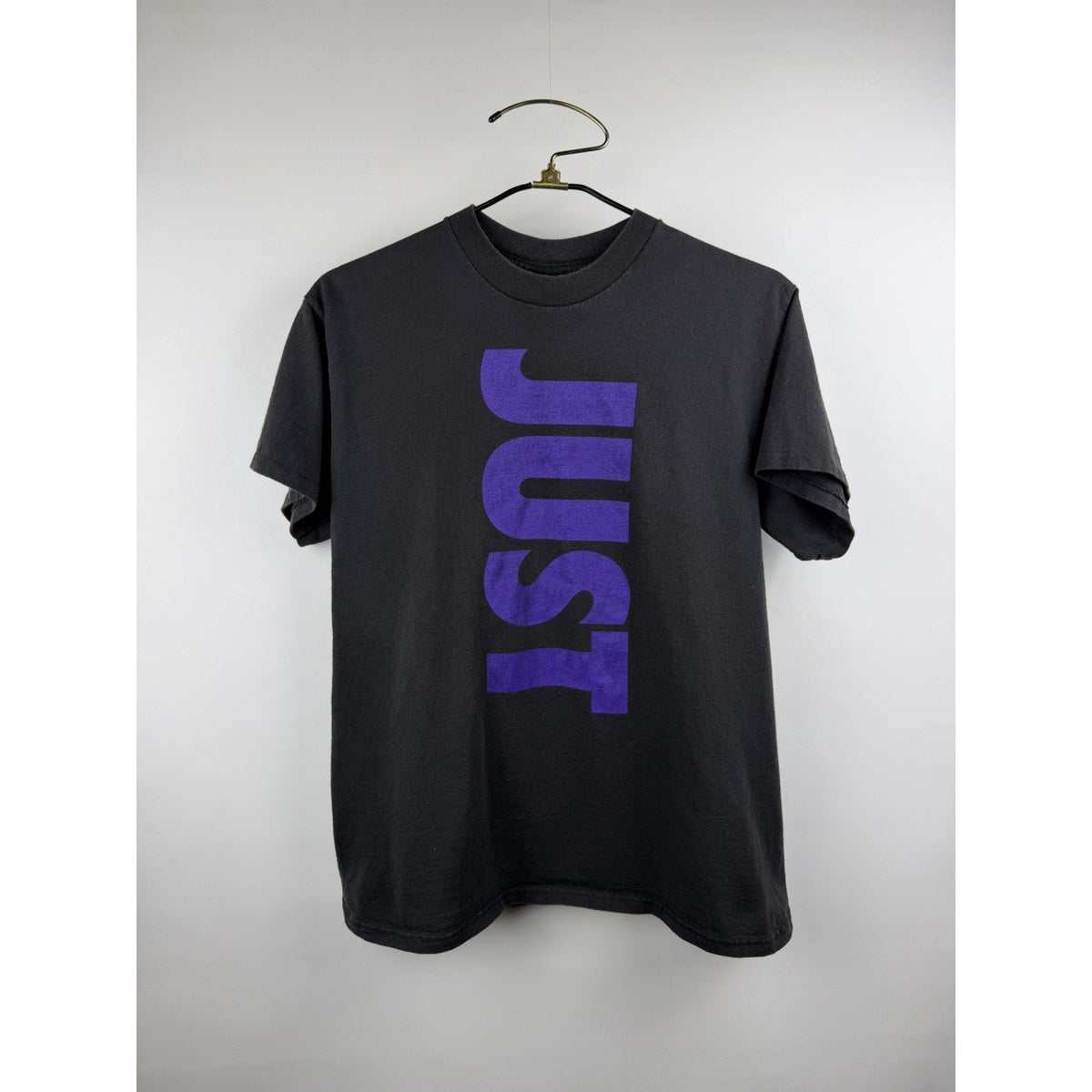 Vintage 90s Nike Just Do It vertical logo tee, USA made, L