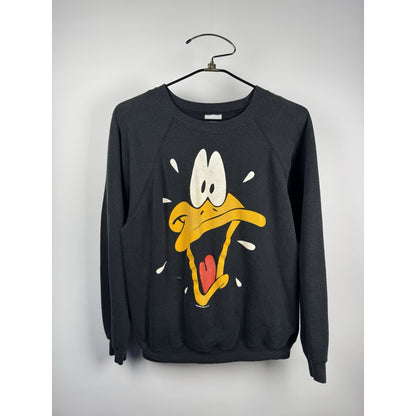 Vintage 1989 Daffy Duck big face crewneck sweatshirt, Hanes, XL